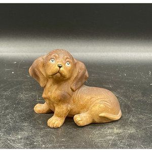 Vintage Homco 1467 Dachshund Puppy Weeny Wiener Dog Figurine 2.5”